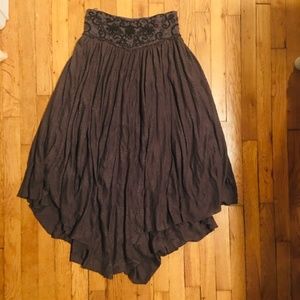 Free People brown skirt